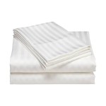 Ensemble de 2 Draps Blancs de Luxe avec 2 Taies d’Oreiller- Taille King, 100% Coton, Literie de Haute Qualité sur Mbote Shop